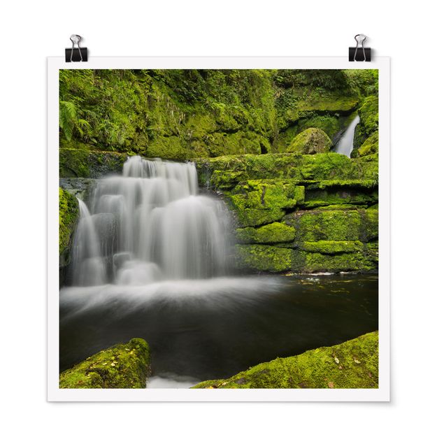 Natur Poster Lower McLean Falls in Neuseeland
