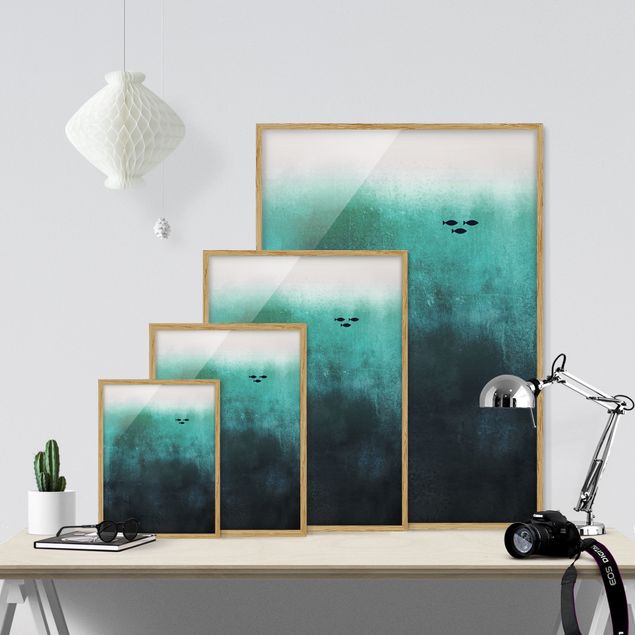 Wandbilder Modern Fische in der Tiefsee