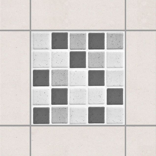 Küchen Deko Mosaikfliesen Grau