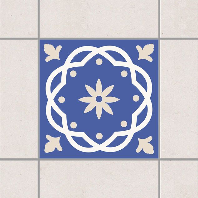 Wanddeko Küche Portugiesische Fliese blau