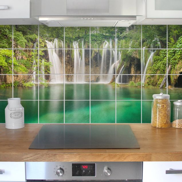 Wanddeko Küche Wasserfall Plitvicer Seen
