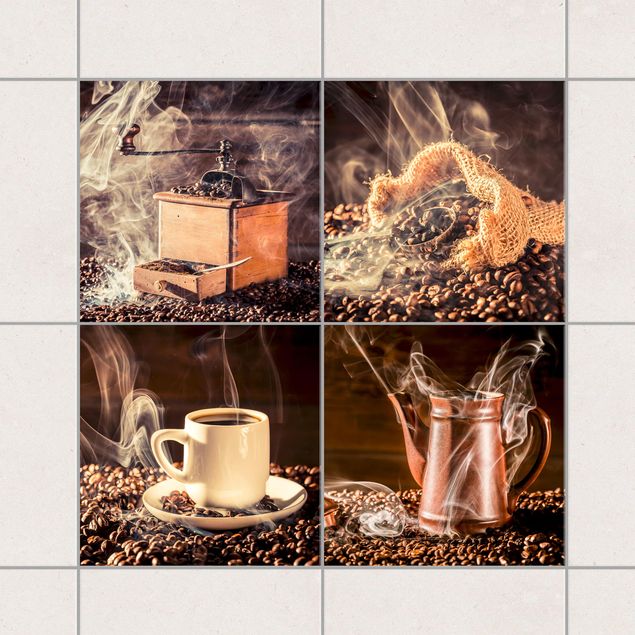 Wanddeko Küche Kaffee - Dampf