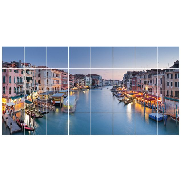 Rainer Mirau Kunstdrucke Abendstimmung auf Canal Grande in Venedig