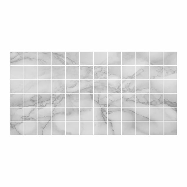 Fliesenfolien Muster Marmoroptik Schwarz Weiß