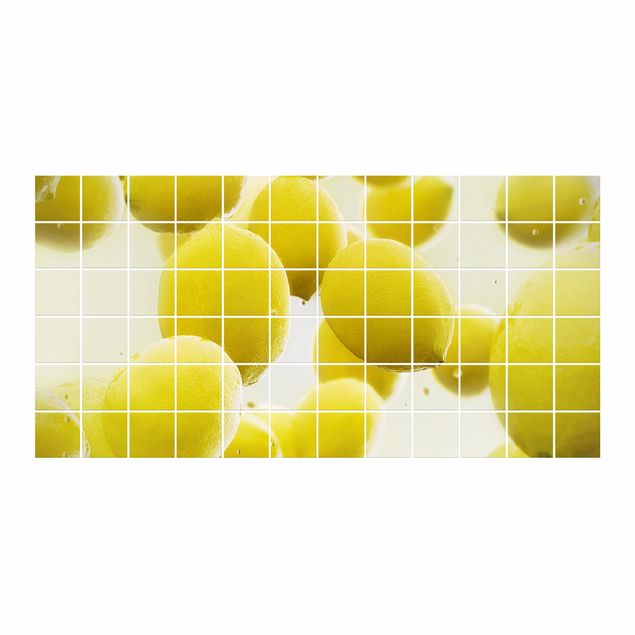 selbstklebende Klebefolie Zitronen im Wasser