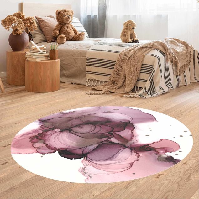 Teppich violett Fließende Reinheit in Violett