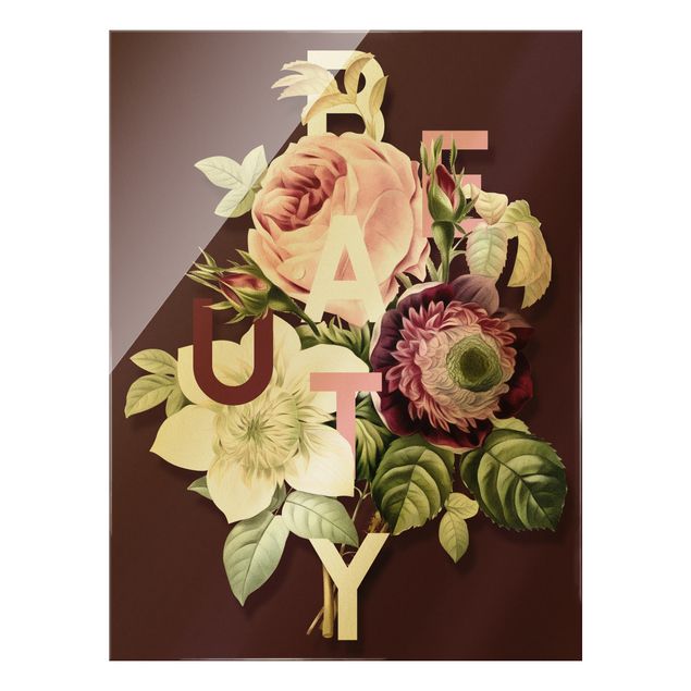 Bilder Florale Typografie - Beauty