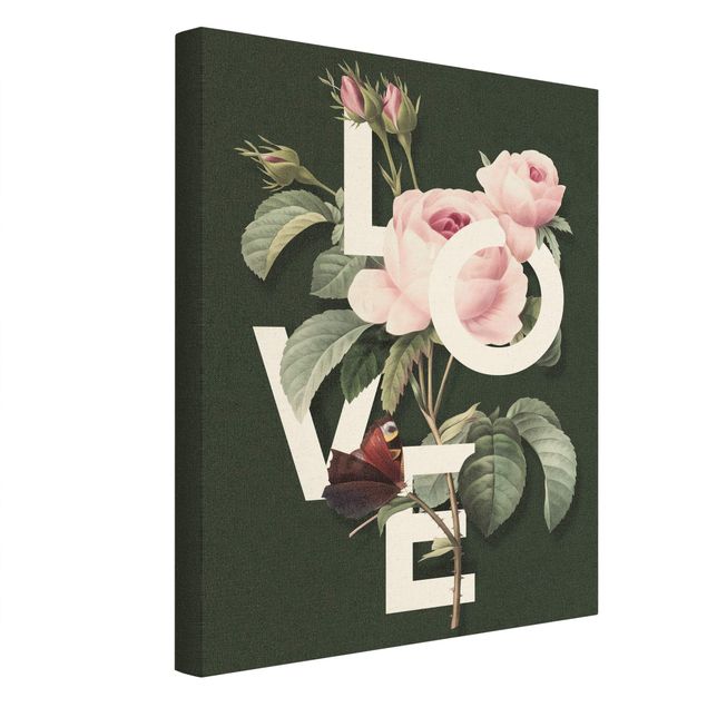 Bilder Florale Typografie - Love