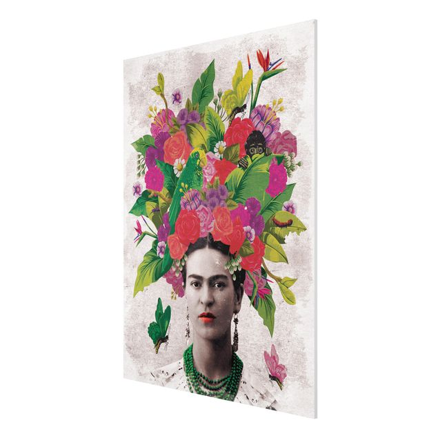 Wandbilder Blumen Frida Kahlo - Blumenportrait