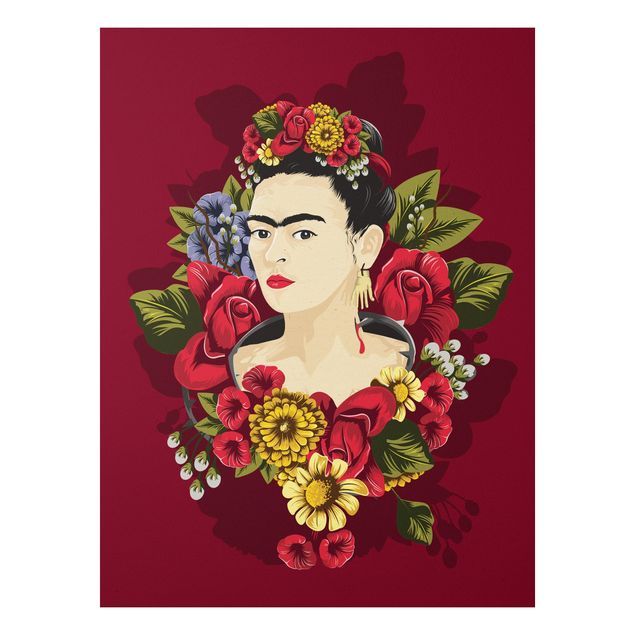 Wandbilder Floral Frida Kahlo - Rosen