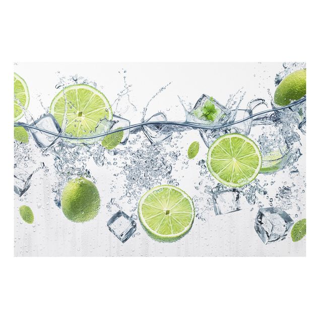 Wandbilder Früchte Erfrischende Limette