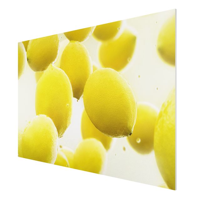 Wandbilder Floral Zitronen im Wasser