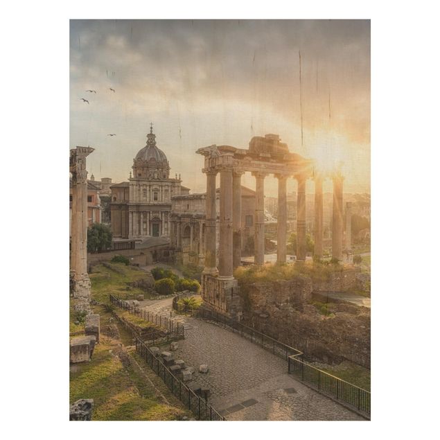 schöne Bilder Forum Romanum bei Sonnenaufgang