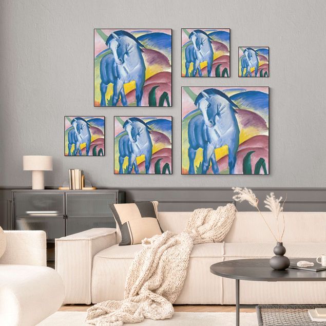 Wandbilder Modern Franz Marc - Blaues Pferd