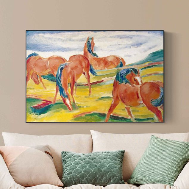 Kunststile Franz Marc - Weidende Pferde