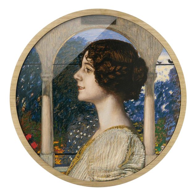 Wandbilder Kunstdrucke Franz von Stuck - Weibliches Portrait