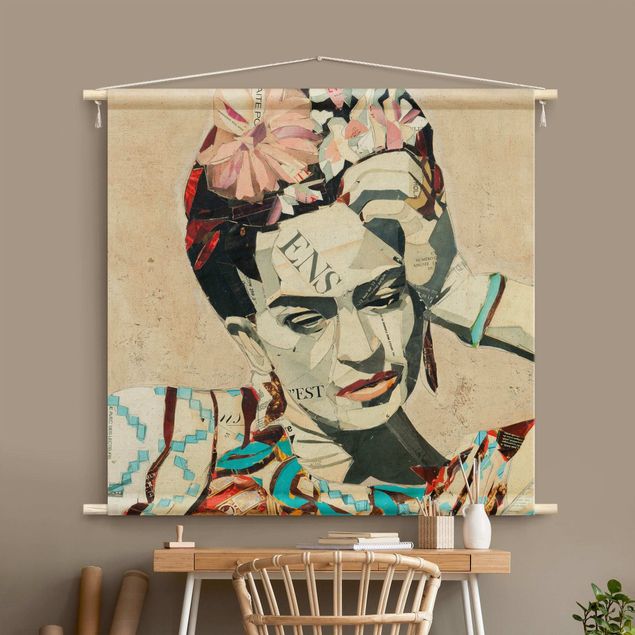 Wandbehang XXL Frida Kahlo - Collage No.1