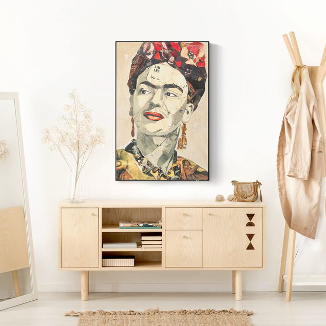 Wandbilder Portrait Frida Kahlo - Collage No.2