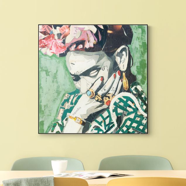 Wandbilder Modern Frida Kahlo - Collage No.3
