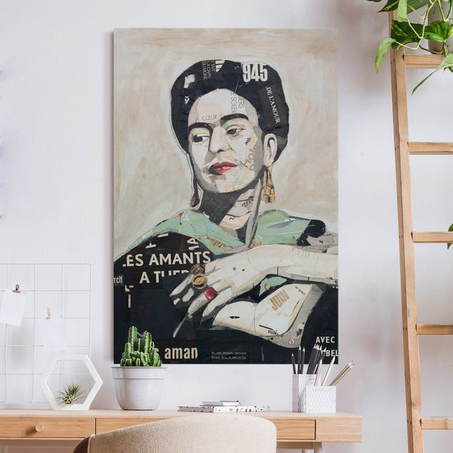 Wandbilder Kunstdrucke Frida Kahlo - Collage No.4