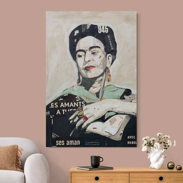 Wandbilder Portrait Frida Kahlo - Collage No.4