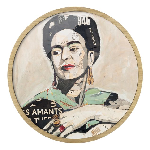 Gerahmte Kunstdrucke Frida Kahlo - Collage No.4