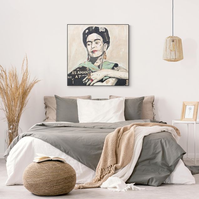 Wandbilder Portrait Frida Kahlo - Collage No.4