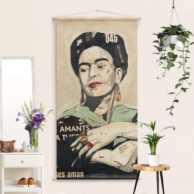Wandbehang XXL Frida Kahlo - Collage No.4