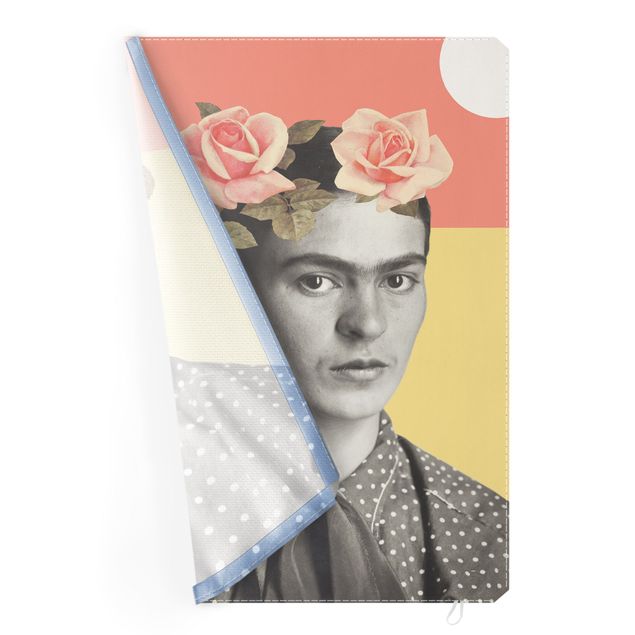 Wandbilder Vintage Frida Kahlo - Sonnenuntergang Collage