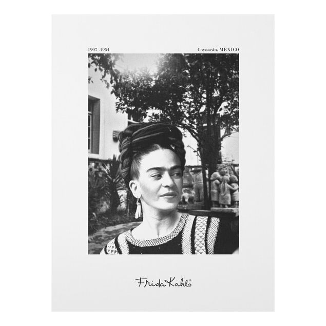 Frida Kahlo Wandbild Frida Kahlo Foto Portrait im Garten