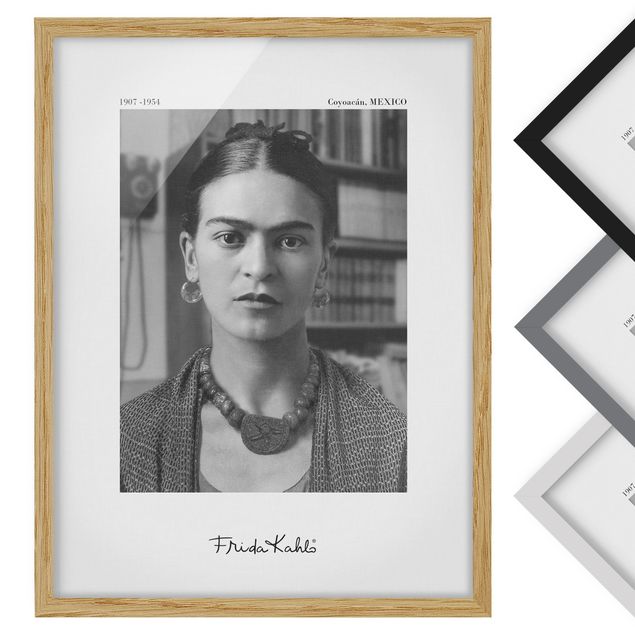 Bilder Frida Kahlo Frida Kahlo Foto Portrait im Haus