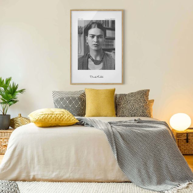 Wandbilder Portrait Frida Kahlo Foto Portrait im Haus