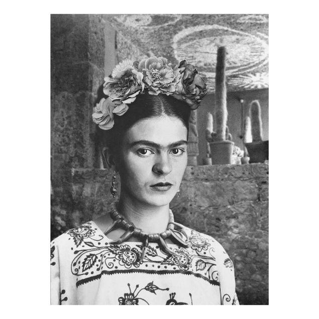 Frida Kahlo Bilder Frida Kahlo Foto Portrait vor Kakteen