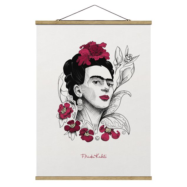 Frida Kahlo Bilder Frida Kahlo Portrait mit Blüten