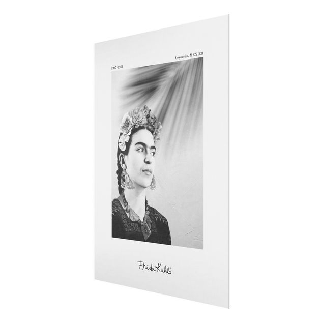 Wandbilder Frida Kahlo Portrait mit Schmuck