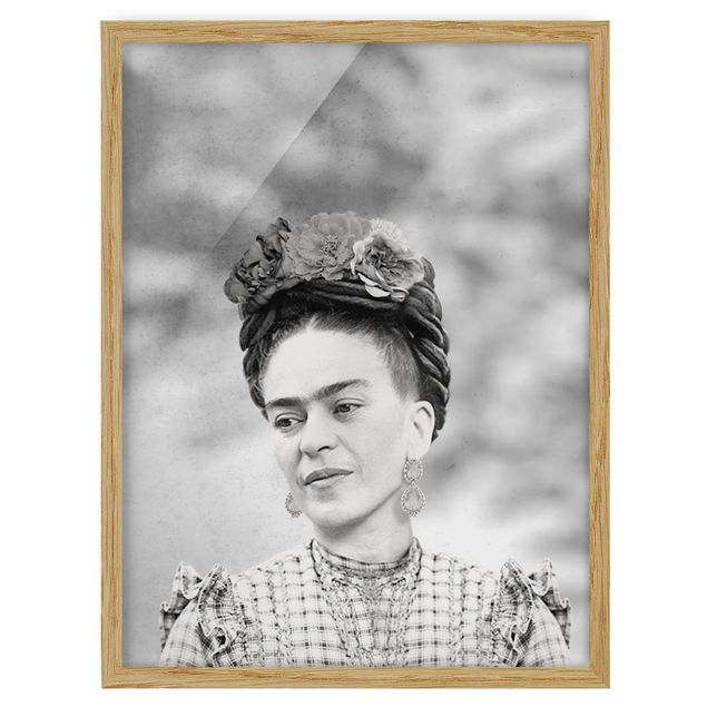Kunstdrucke mit Rahmen Frida Kahlo Portrait