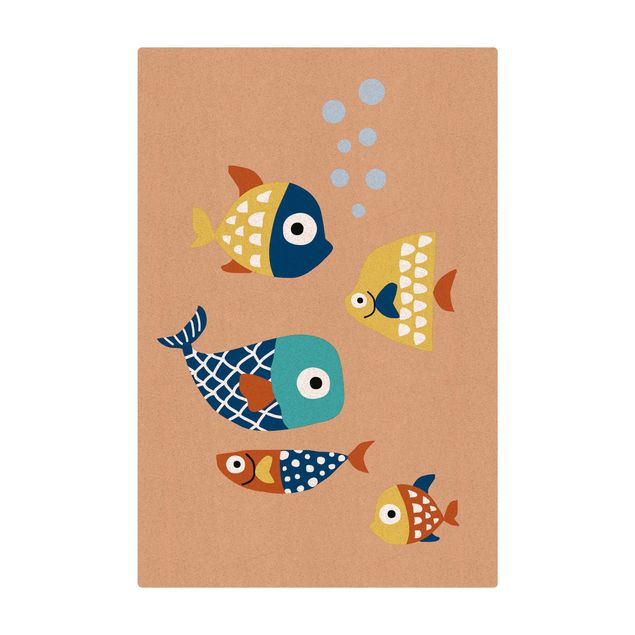 Kubistika Kunstdrucke Fünf Fischfreunde