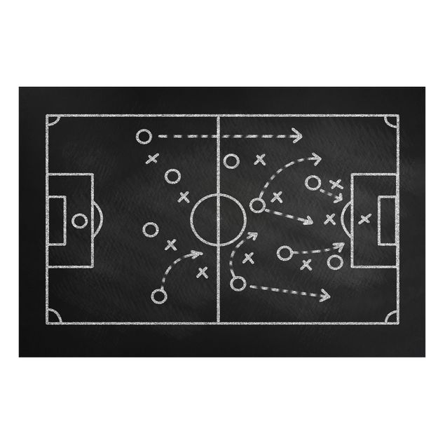 Deko Kinderzimmer Football Strategy On Blackboard