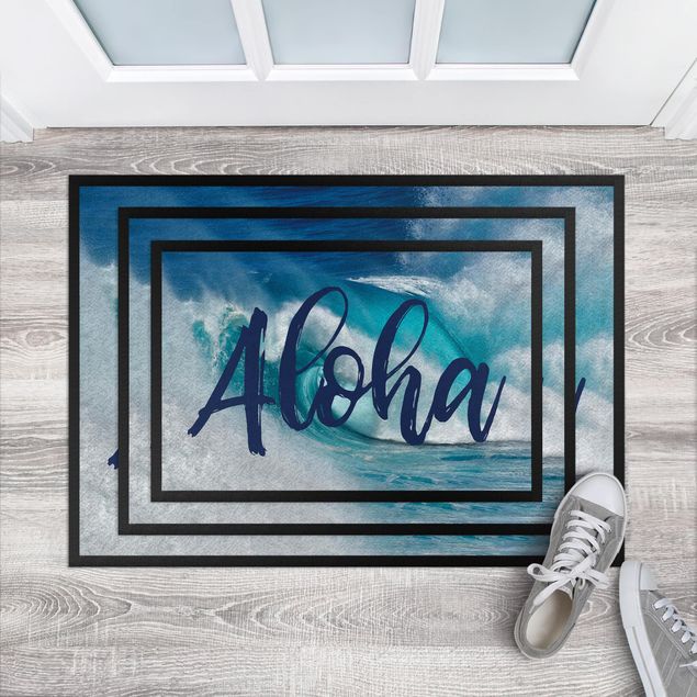 Fußmatte mit Spruch Aloha