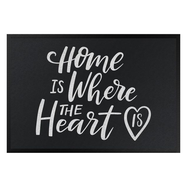 Fußmatte lustig Home is where the heart is