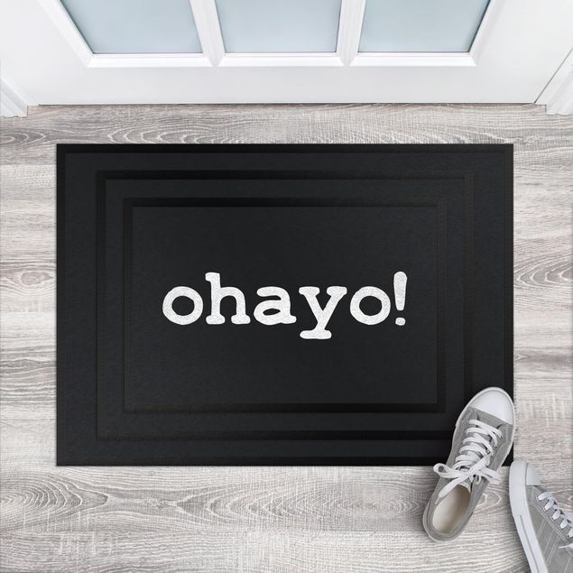 Fußmatten mit Sprüchen ohayo