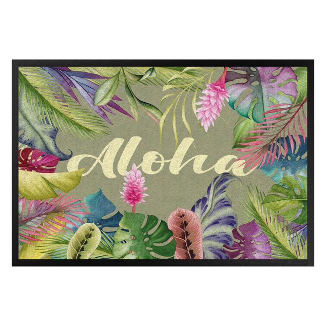 lustige Fußmatten Tropical Aloha