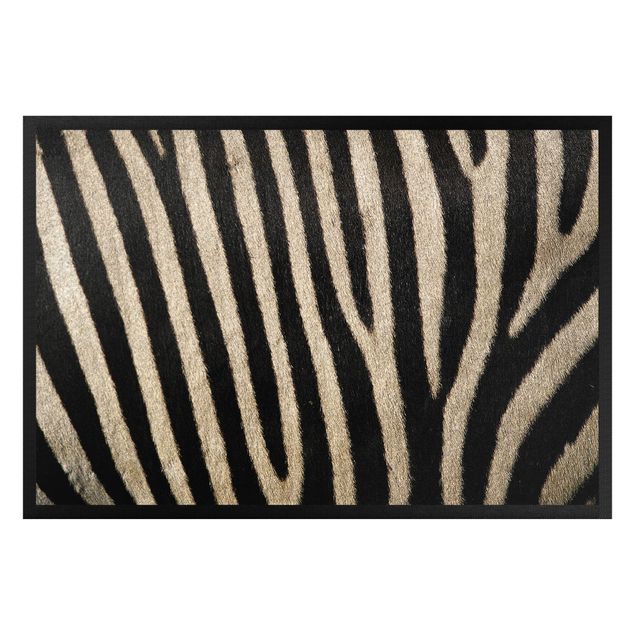 Teppich modern Zebrafell
