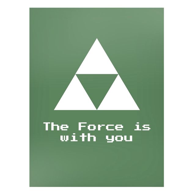 Wandbilder Sprüche Gaming Symbol The Force is with You