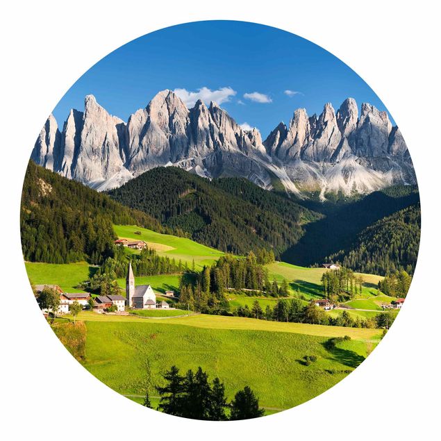 Fototapete modern Geislerspitzen in Südtirol