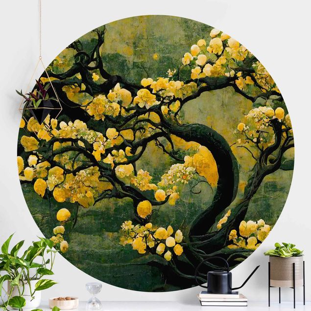 Küche Dekoration Gelber Baum