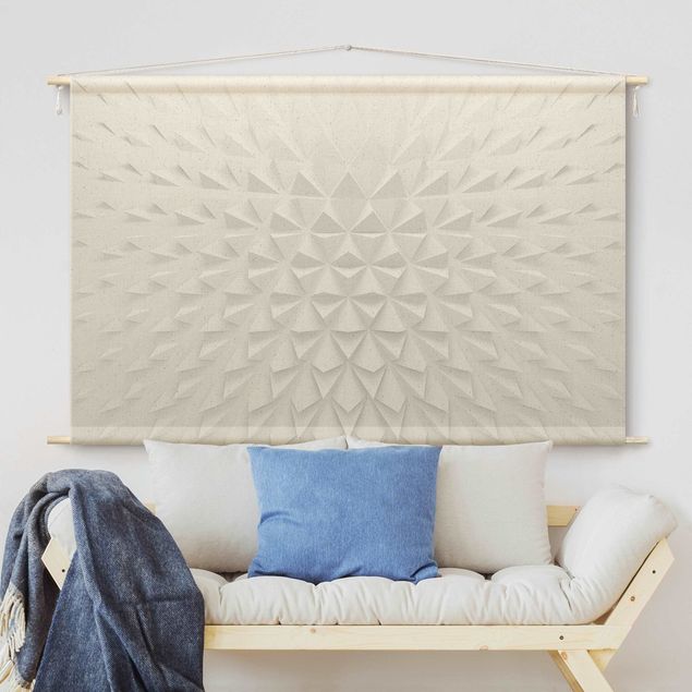 Wandbehang modern Geometrisches Muster 3D Effekt