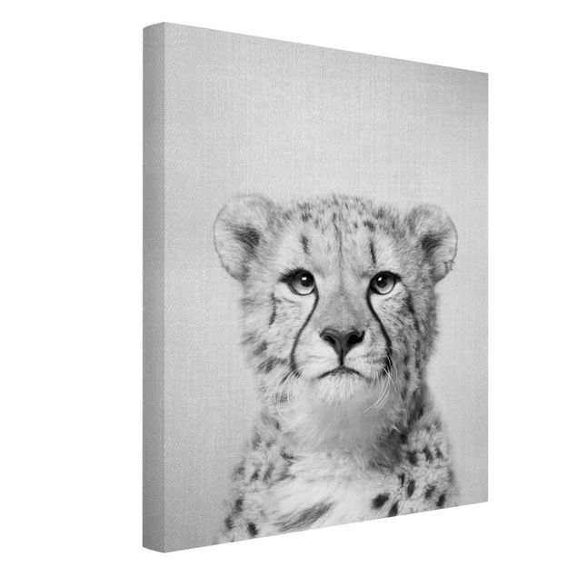 Leinwandbilder Tiere Gepard Gerald Schwarz Weiß