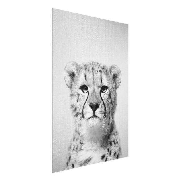 Wandbilder Modern Gepard Gerald Schwarz Weiß