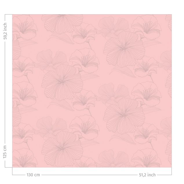 Küche Dekoration Geranium Muster - Blasses Pink